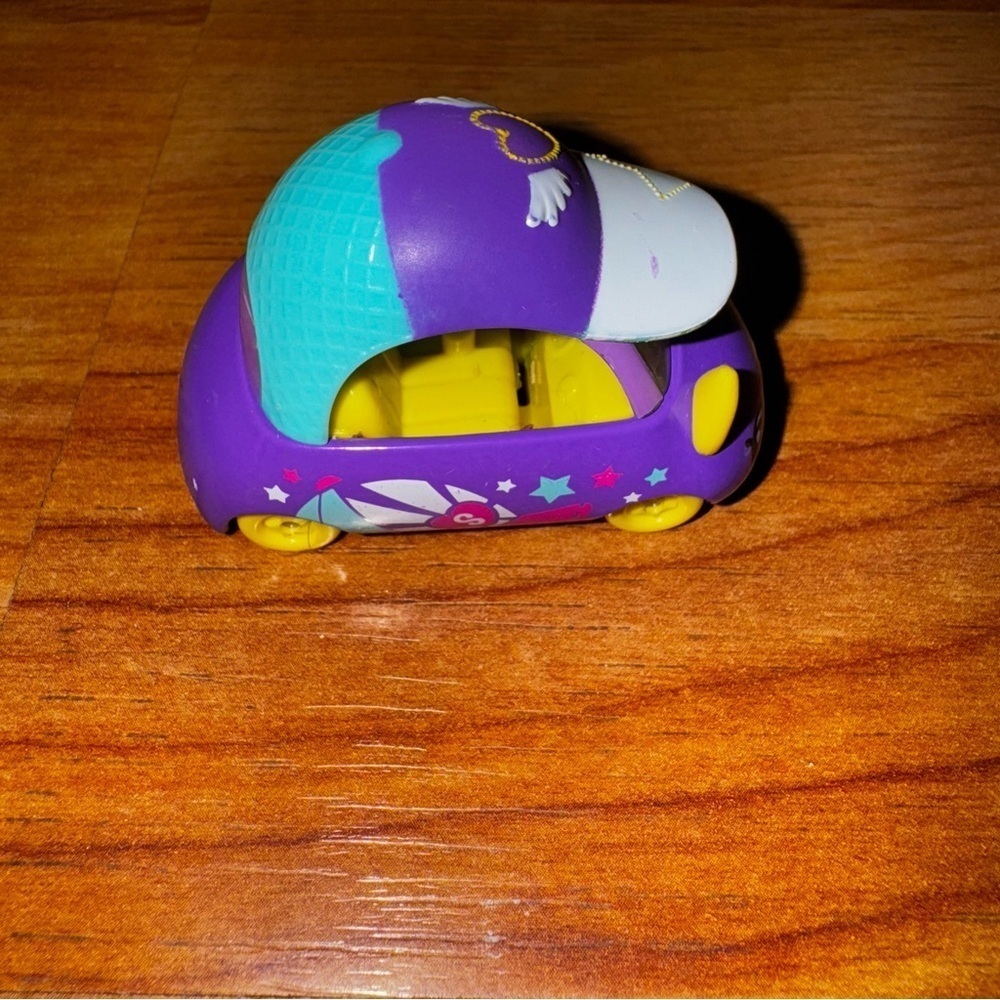 Moose Shopkins Season 2 Cutie Cars CRUISEY CAP Rare Shopkins Purple Car 2”